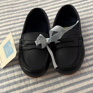 Janie and Jack Navy Kids Moccasins